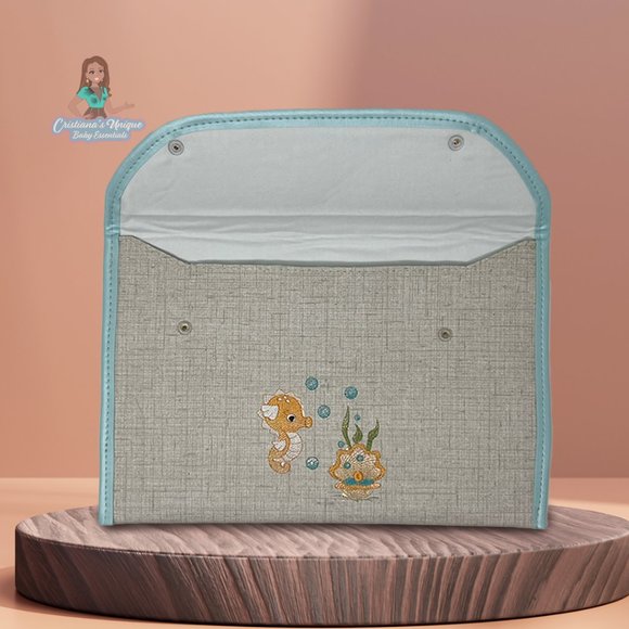 Seahorse Bubble Baby document folder - Picture 2 of 4